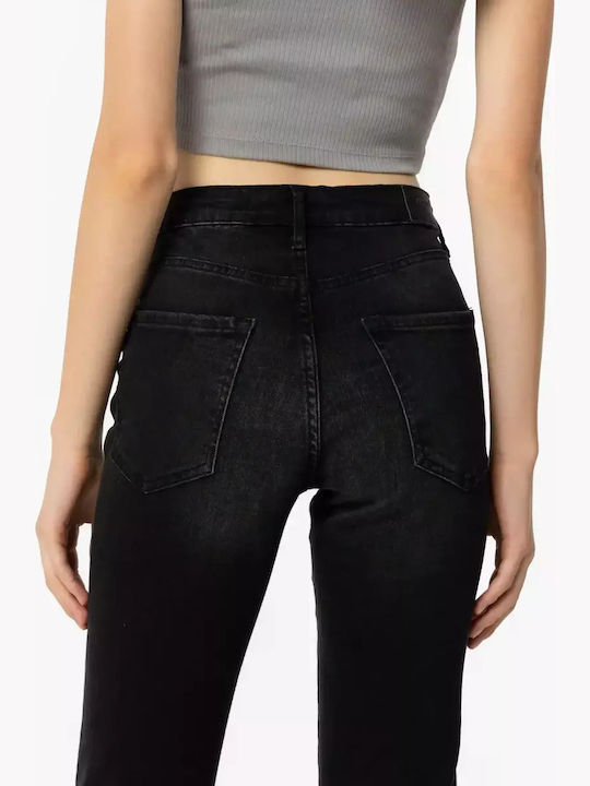 Woman Γυναικείο Jean Παντελόνι σε Bootcut Εφαρμογή Stone Black