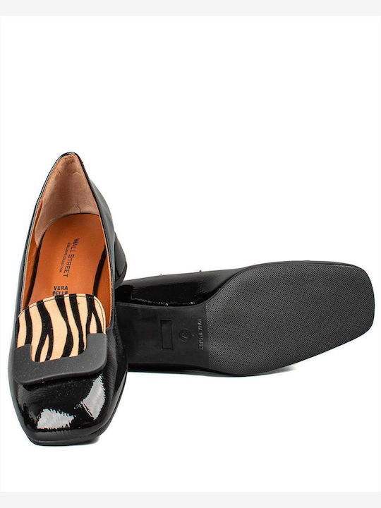 Δερμάτινα Γυναικεία Loafers σε Μαύρο Χρώμα