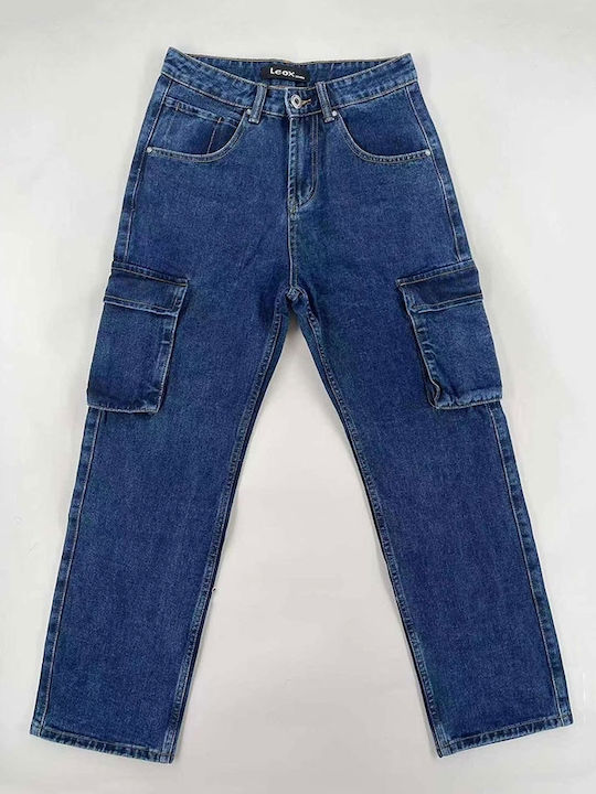 Men's Jeans Pants Cargo Blue