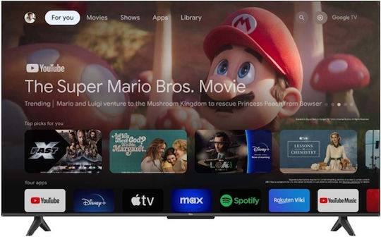 TCL Smart Τηλεόραση 55" 4K UHD LED P655 HDR (2024) 55P655