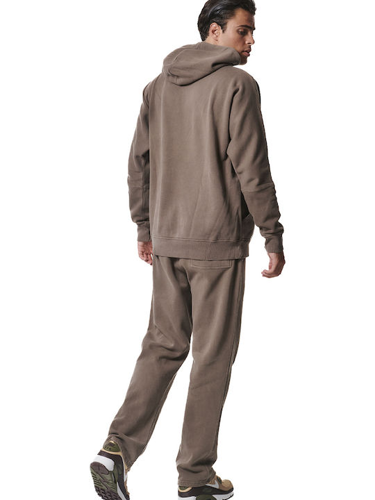 Sweatpants without Elastic Faded Effect