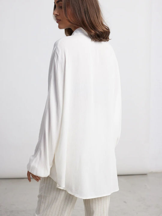 Μακρυμάνικο Γυναικείο Πουκάμισο Off White