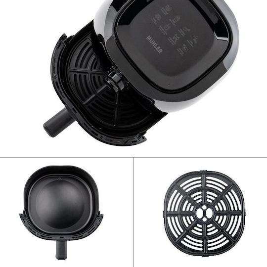Muhler Heißluftfritteuse 4Es Schwarz MFX-414M