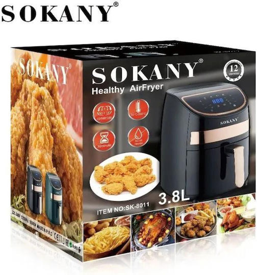 Sokany Еър Фрайър с Wi-Fi 3.5лт Черен SK-8011