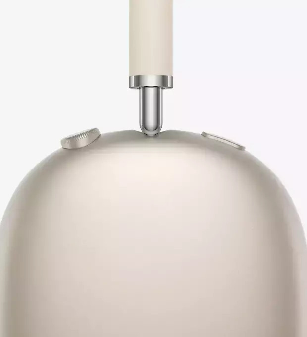 Apple AirPods Max (2024) Ασύρματα / Ενσύρματα Over Ear Ακουστικά με 20 ώρες Λειτουργίας Starlight