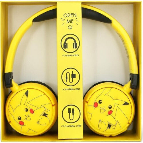 OTL Pokemon Pikachu Безжични / Жични On Ear Слушалки с 24 часа Работа Жълти