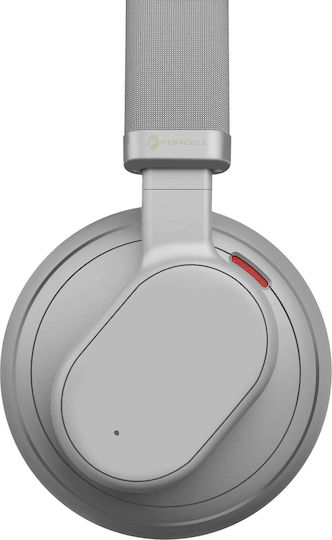 Forcell F-AUDIO Touch Beat Ασύρματα Bluetooth On Ear Ακουστικά με 30 ώρες Λειτουργίας Γκρι