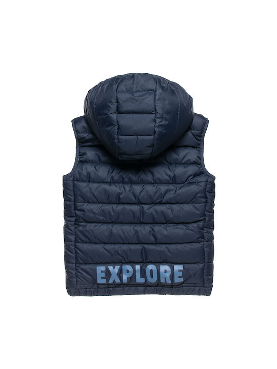 Alouette Kids Casual Jacket Sleeveless with Hood Navy Blue