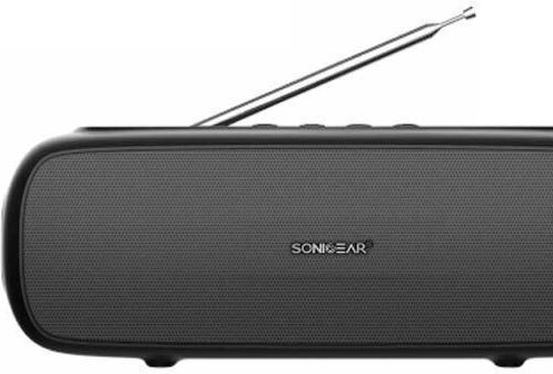 Sonic Gear Super Bass Bluetooth Speaker 20W with Radio and Battery Life up to 6 hours Black