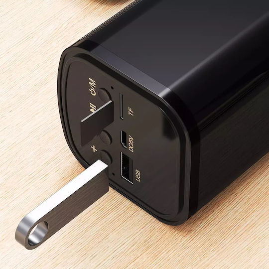 Dudao Y2+ Ηχείο Bluetooth 6W με Ραδιόφωνο και Διάρκεια Μπαταρίας έως 6 ώρες Μαύρο