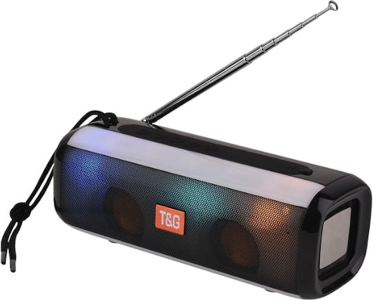 T&G TG-144T Ηχείο Bluetooth 10W με Ραδιόφωνο και Διάρκεια Μπαταρίας έως 2 ώρες Μαύρο