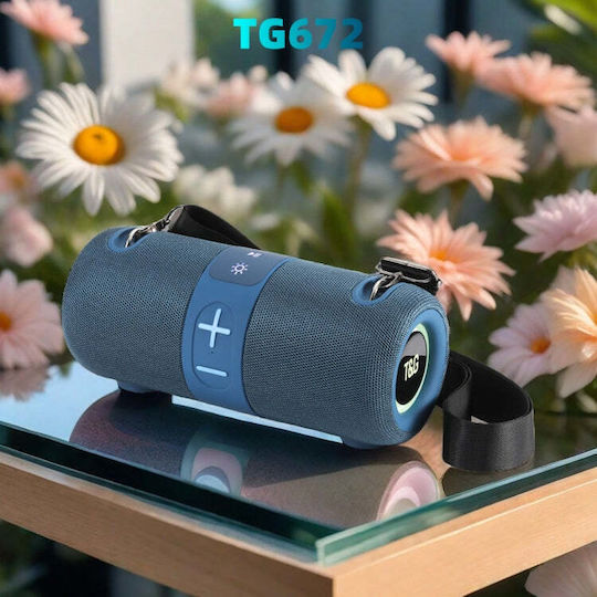 T&G TG672 - 260875 Bluetooth Колонка 24W с Радио и Време на Работа до 3 Часа Син
