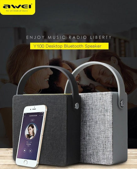 Awei Y100 Boxă Bluetooth cu Durată de Baterie până la 4 ore Negru