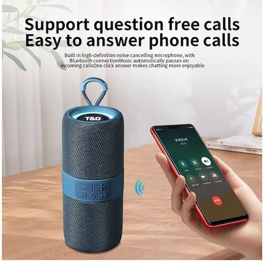 T&G Ηχείο Bluetooth 10W με Ραδιόφωνο και Διάρκεια Μπαταρίας έως 2 ώρες Μαύρο TG-671