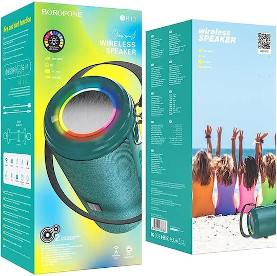Borofone BR13 Young Ηχείο Bluetooth 10W με Διάρκεια Μπαταρίας έως 4 ώρες Peacock Blue