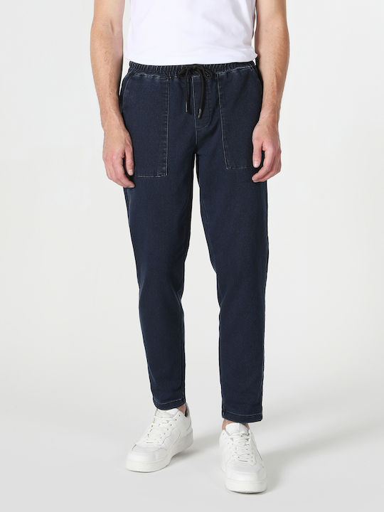 Hose Elastisch in Schlanker Passform Navy Blue