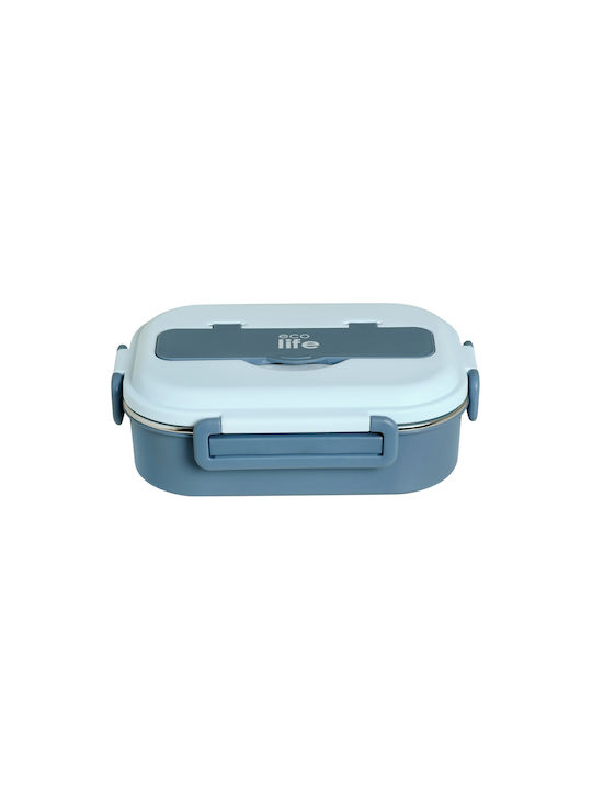Ecolife Inox Lunch Box Cutlery Blue 1000ml
