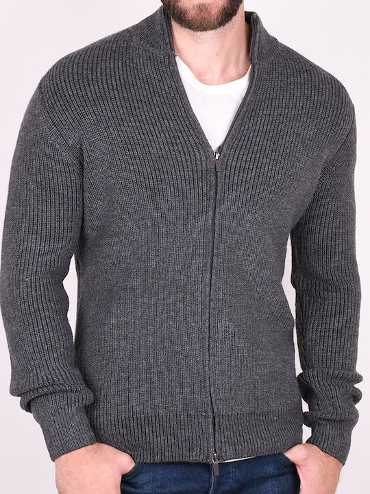 Herren Strickjacke Grey