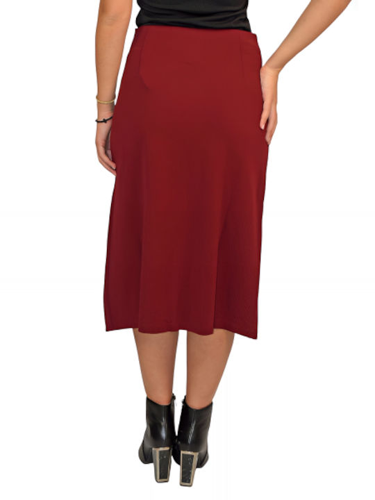 Morena Spain Midi Skirt Bordeaux