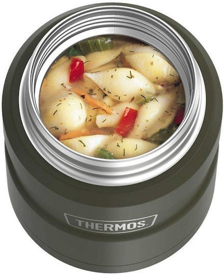 Thermos Lunchbox Isolierte Lunchbox Inox Grün 470ml 1Stück