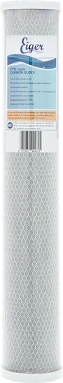 Eiger Water Filter Replacement Central Water Filtration System made of Activated Carbon 20" Big-Blue 5 μm