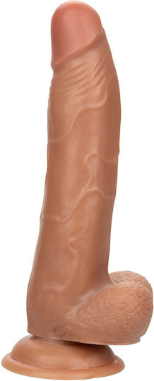 Calexotics Glass Dildo with Balls and Suction Cup Brown 21.5cm