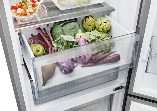 Candy Kühl-Gefrierkombination 341Es Total NoFrost H185xB59.5xT65.8cm. Inox CNCQ4T618EX