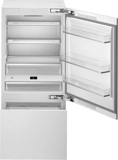 Bertazzoni Εντοιχιζόμενος Ψυγειοκαταψύκτης 496lt Total NoFrost Υ212.3xΠ90.8xΒ59.2εκ. Inox RBM90S5FPNS