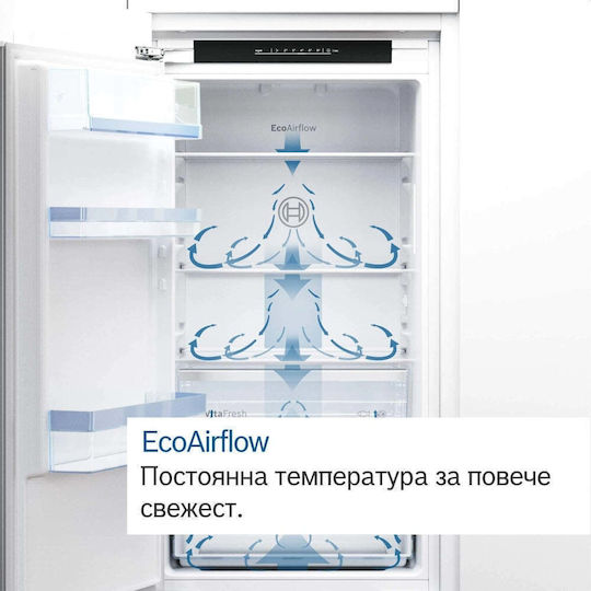 Bosch Eingebauter Einzeltür Kühlschrank 187Es H122.5xB56xT55cm. Weiß KIL42VFE0