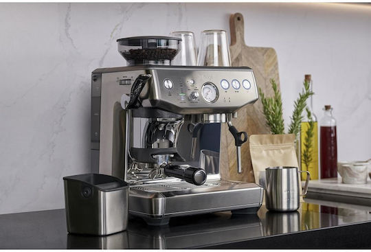 Sage The Barista Express Impress Automatic Espresso Machine 1850W Pressure 15bar with Grinder Silver