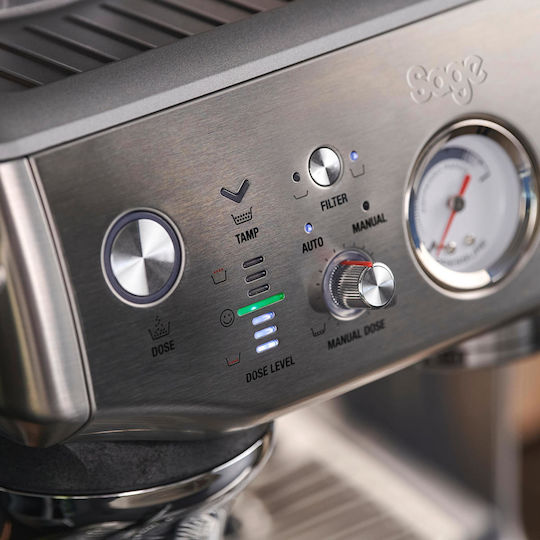 Sage The Barista Express Impress Automatic Espresso Machine 1850W Pressure 15bar with Grinder Silver