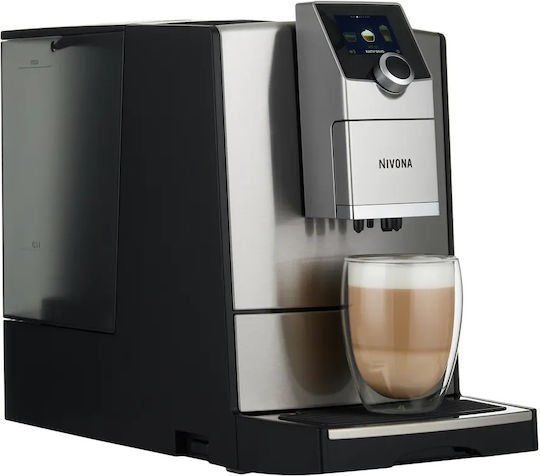 Nivona Romatica 799 Αυτόματη Μηχανή Espresso 1450W Πίεσης 15bar για Cappuccino με Μύλο Άλεσης Ασημί