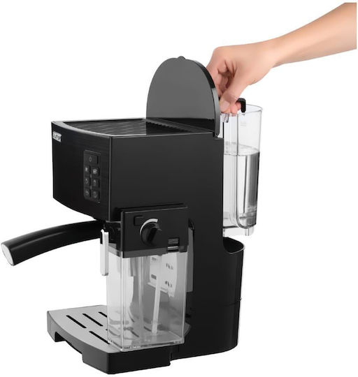Sencor Automatic Espresso Machine 1450W Pressure 20bar for Cappuccino Black SES 4050SS-EUE3