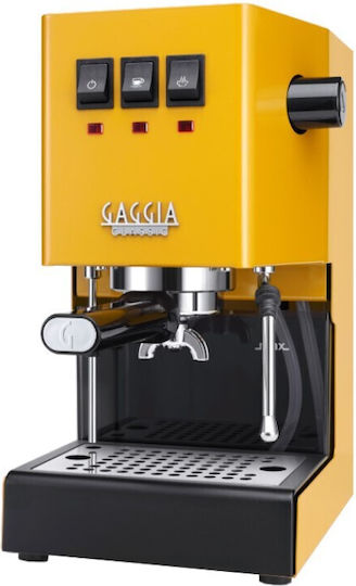 Gaggia Classic Evo RI9481/18 Μηχανή Espresso 1300W Πίεσης 15bar Κίτρινη