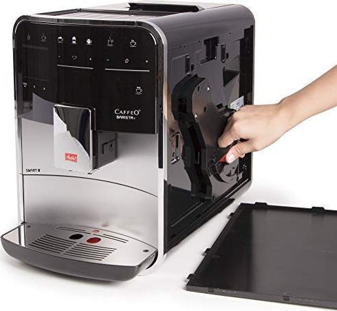 Melitta Barista T Smart F831-101 Automatic Espresso Coffee Machine 1450W Pressure 15bar for Cappuccino with Grinder Silver F831-101