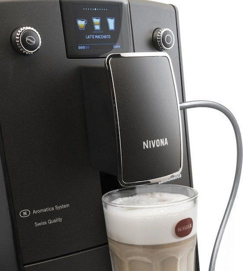 Nivona Cafe Romatica 759 Automatische Espressomaschine 1455W Druck 15bar mit Mahlwerk Schwarz