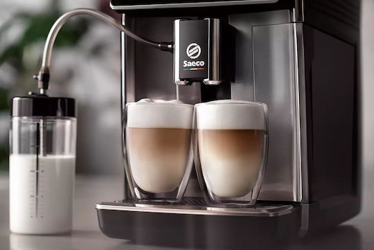 Saeco GranAroma Αυτόματη Μηχανή Espresso 1500W Πίεσης 15bar με Μύλο Άλεσης Μαύρη