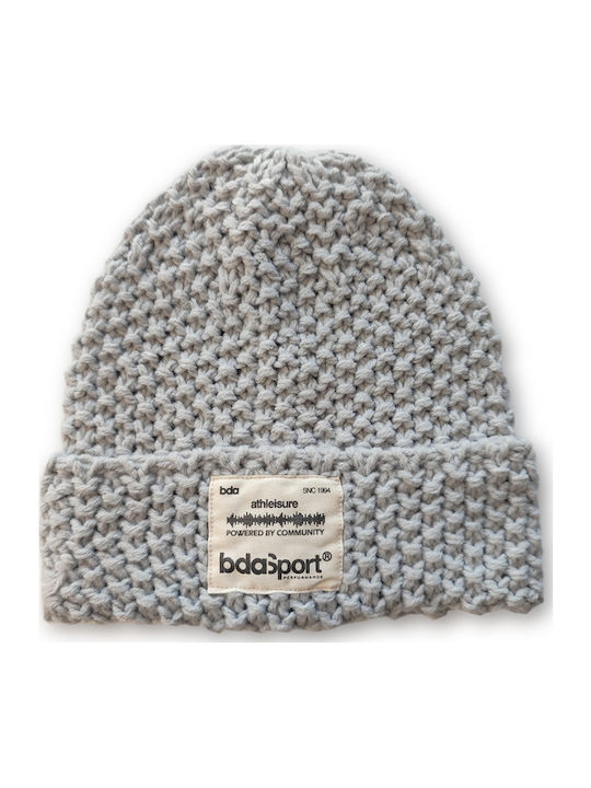 Beanie Unisex Σκούφος Πλεκτός σε Γκρι χρώμα