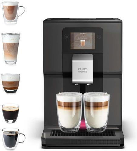 Krups Intuition Preference Αυτόματη Μηχανή Espresso 1450W Πίεσης 15bar με Μύλο Άλεσης Μαύρη
