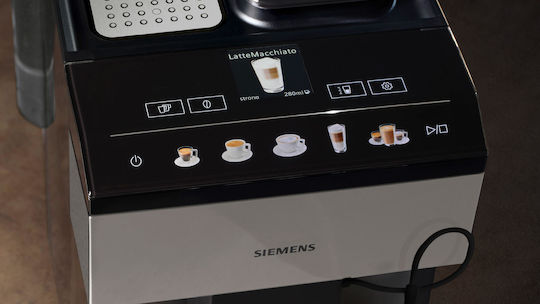 Siemens Automatic Espresso Machine 1500W Pressure 15bar with Grinder Black TP517R03