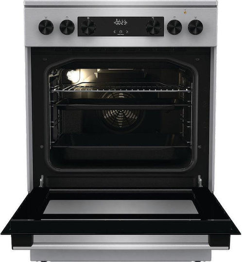 Gorenje Κουζίνα 71lt με Κεραμικές Εστίες Π60εκ. Inox