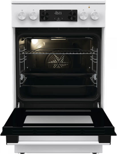 Gorenje Κουζίνα 70lt με Κεραμικές Εστίες Π50εκ. Λευκή