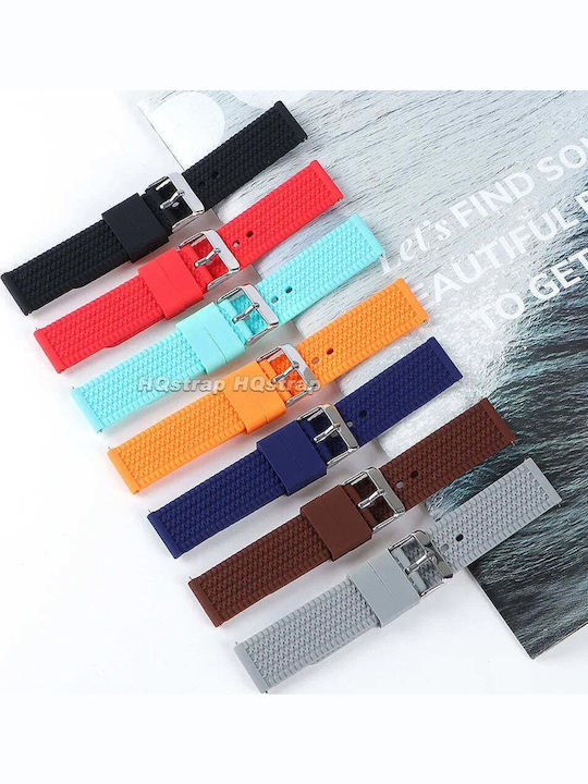Rubber Strap Blue 22mm