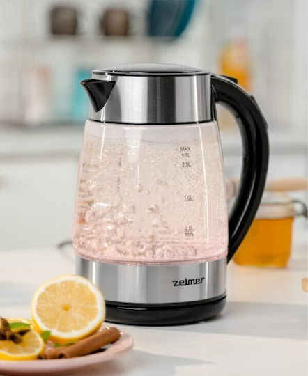 Zelmer ZCK8026 Βραστήρας 1.7lt 2200W Ασημί