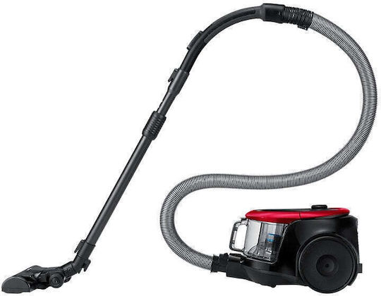 Samsung VC07M2110SR/GE Ηλεκτρική Σκούπα 700W με Κάδο 1.5lt Κόκκινη