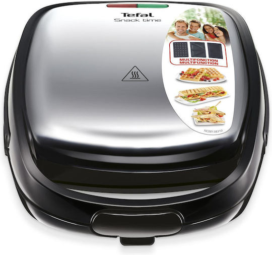 Tefal Sandwich Maker with Removable Grids 700W Inox