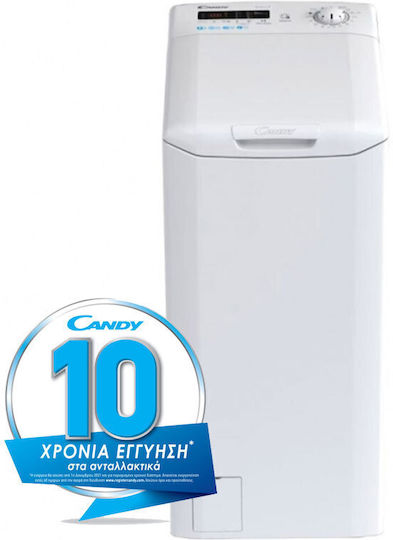 Candy Smart Πλυντήριο Ρούχων Άνω Φόρτωσης 7kg 1200 Στροφών Kg Detector CSTG 272D3/1-S