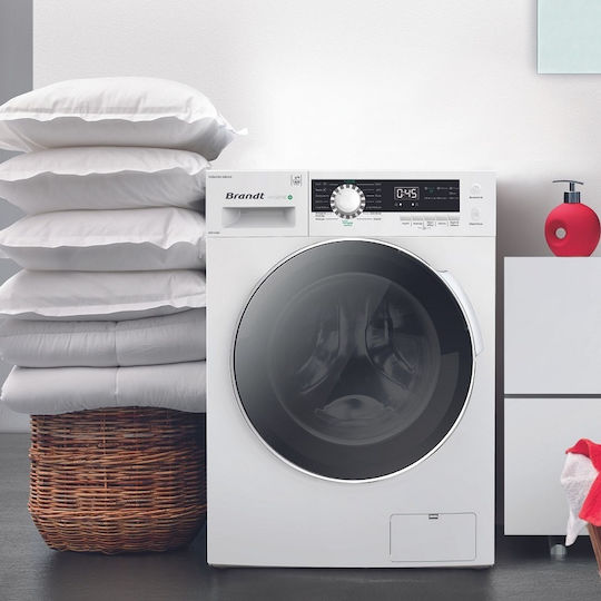 Brandt Πλυντήριο Ρούχων 10kg 1400 Στροφών WFB304QWG