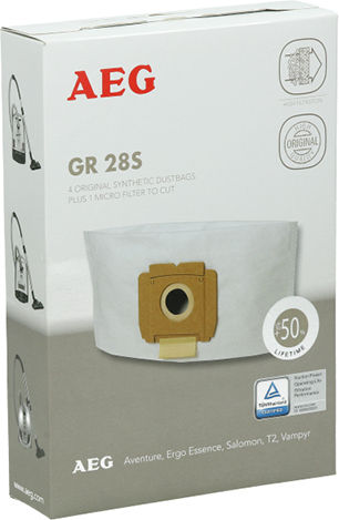 AEG GR28S Vacuum Cleaner Bags 4pcs Compatible with Vacuum Cleaner AEG