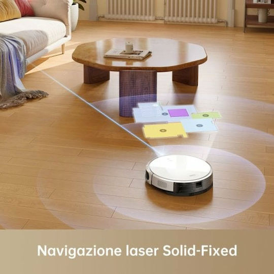 Mova M1 Σκούπα Ρομπότ με Χαρτογράφηση Laser & Απορρόφηση 4500Pa Λευκή